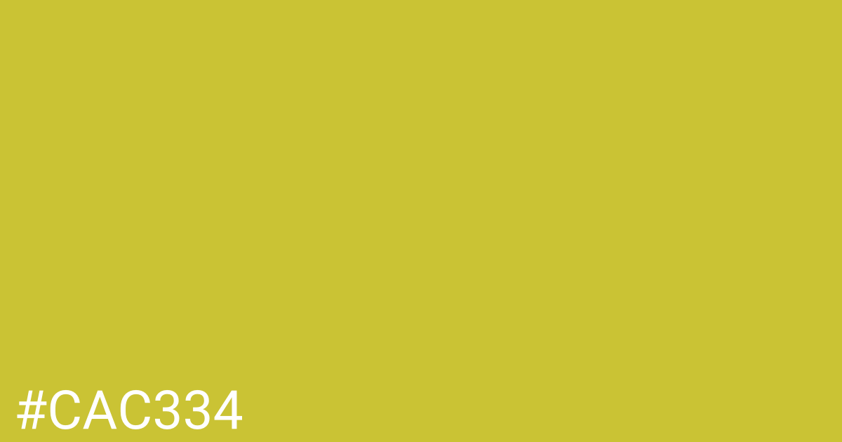 Hex color #cac334 graphic