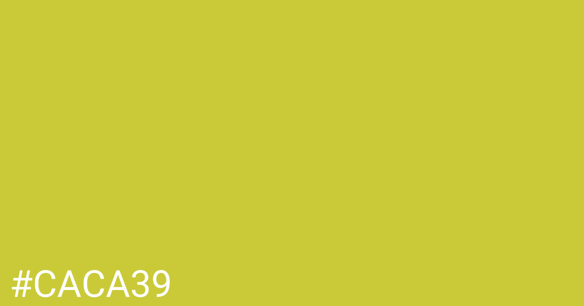 Hex color #caca39 graphic