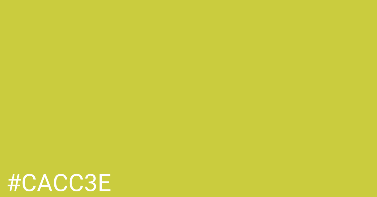 Hex color #cacc3e graphic