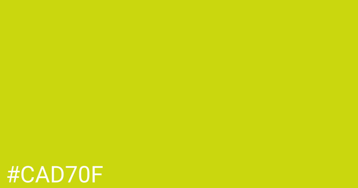 Hex color #cad70f graphic