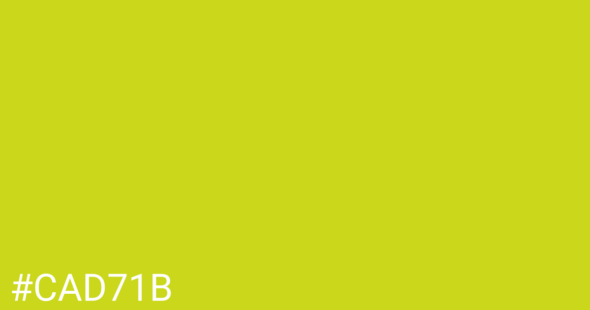 Hex color #cad71b graphic