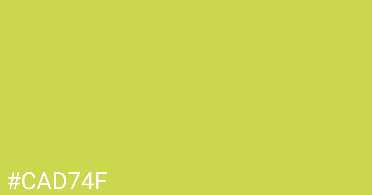 Hex color #cad74f graphic