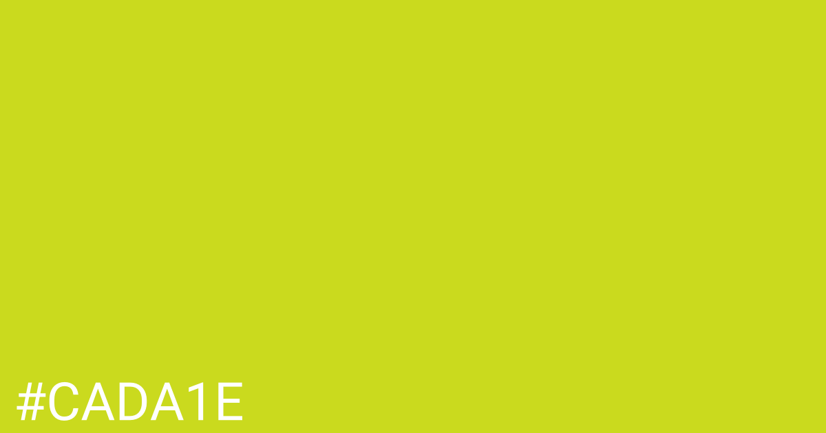 Hex color #cada1e graphic