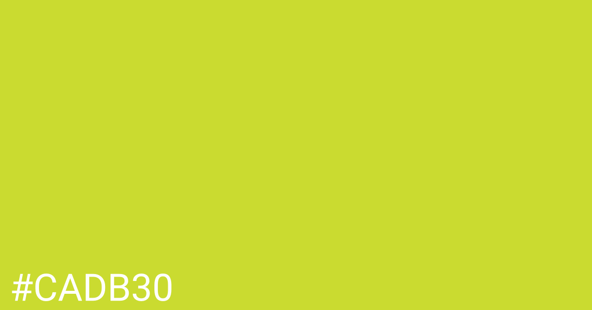 Hex color #cadb30 graphic