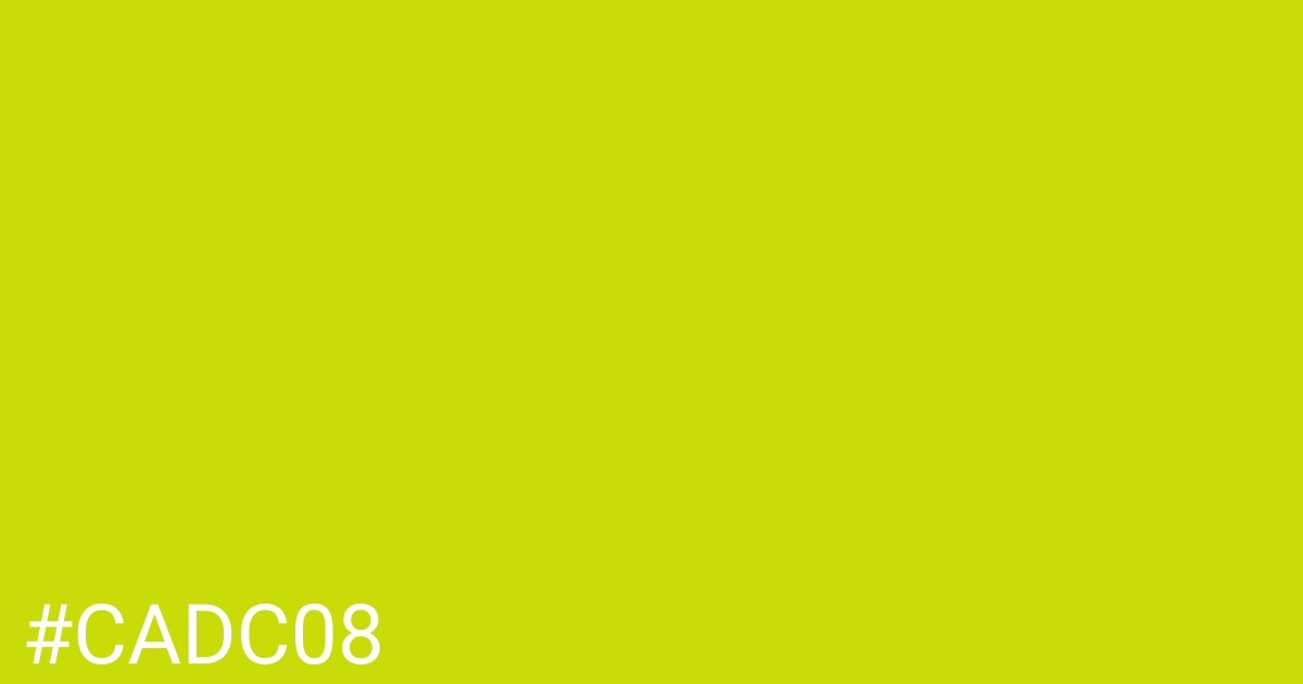 Hex color #cadc08 graphic