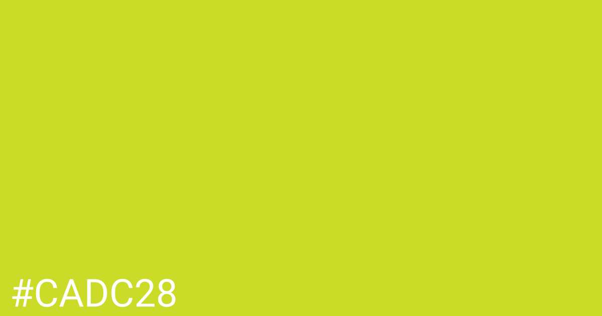 Hex color #cadc28 graphic