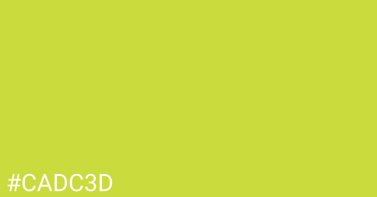 Hex color #cadc3d graphic