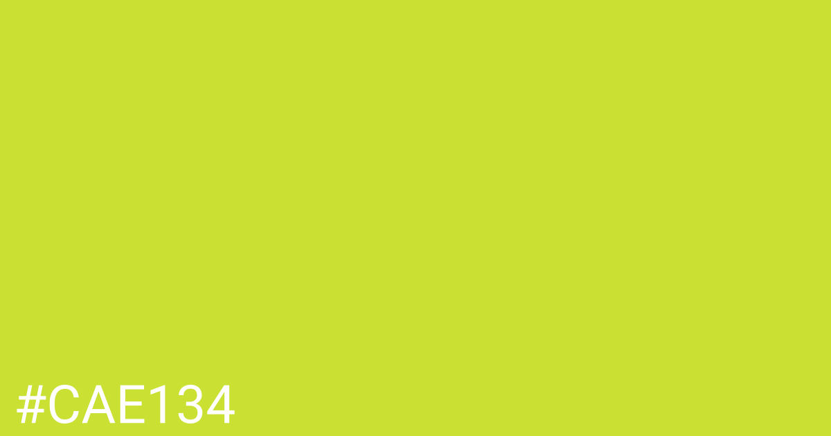 Hex color #cae134 graphic
