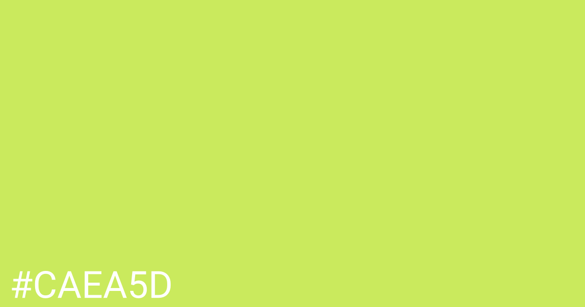 Hex color #caea5d graphic