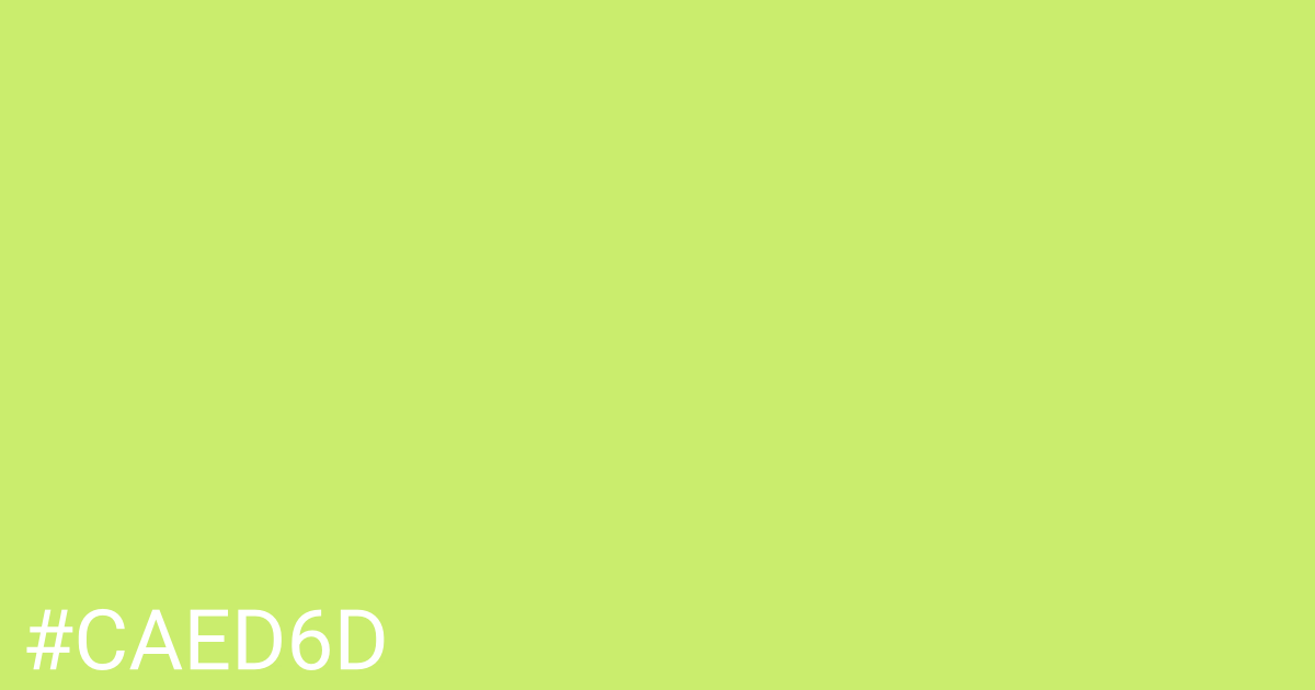 Hex color #caed6d graphic