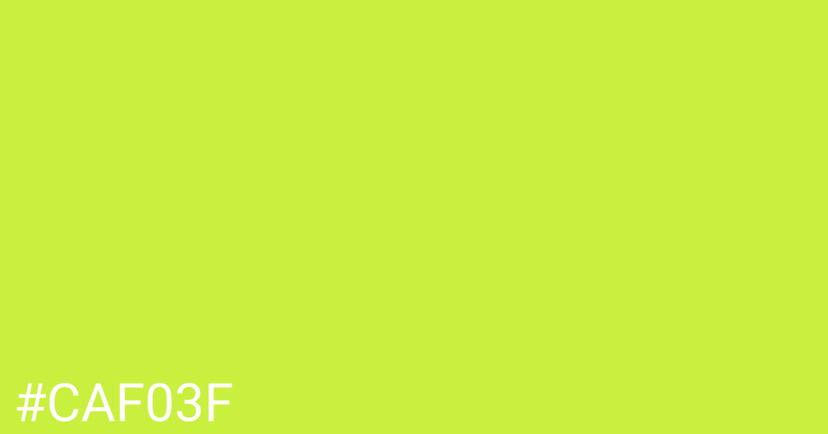 Hex color #caf03f graphic