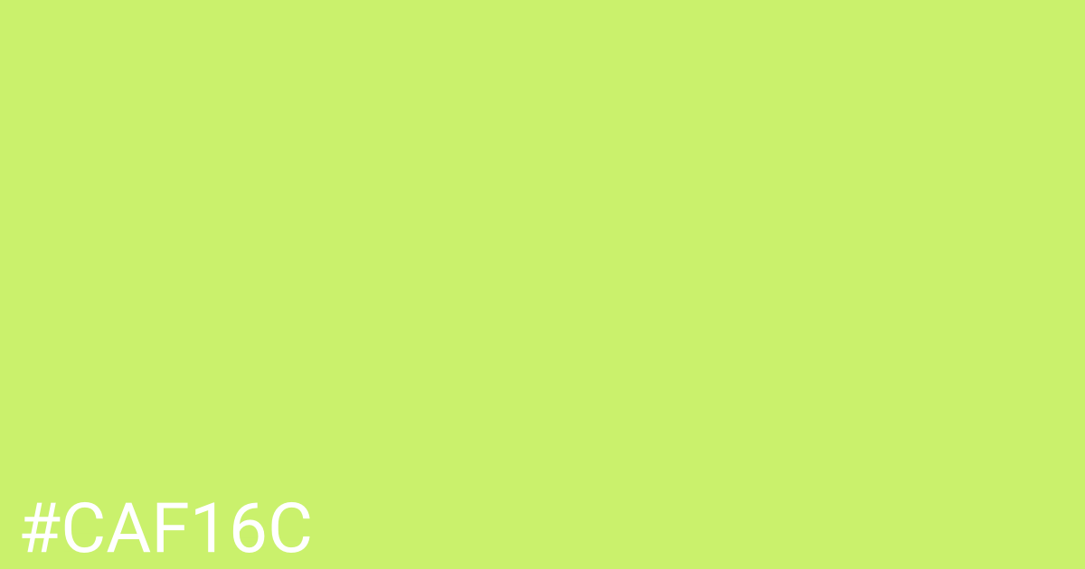 Hex color #caf16c graphic