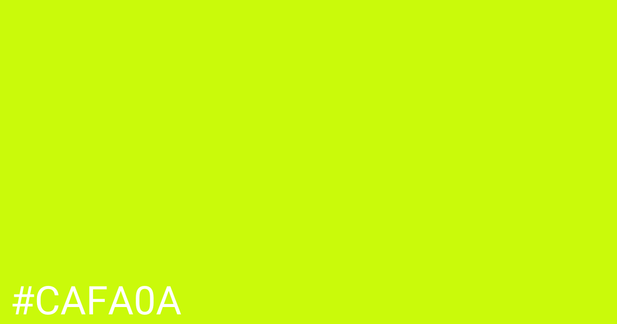 Hex color #cafa0a graphic