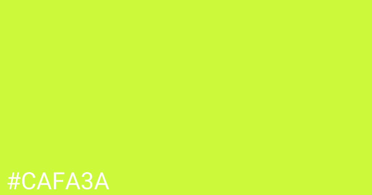 Hex color #cafa3a graphic