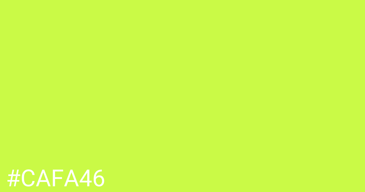 Hex color #cafa46 graphic