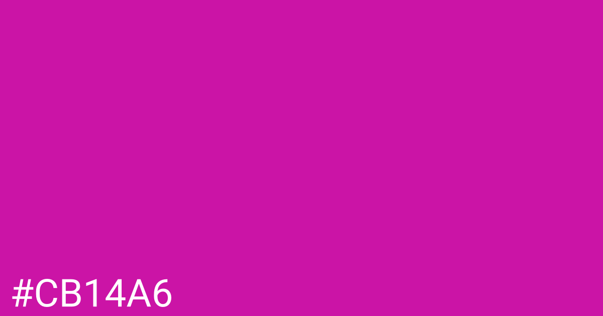 Hex color #cb14a6 graphic