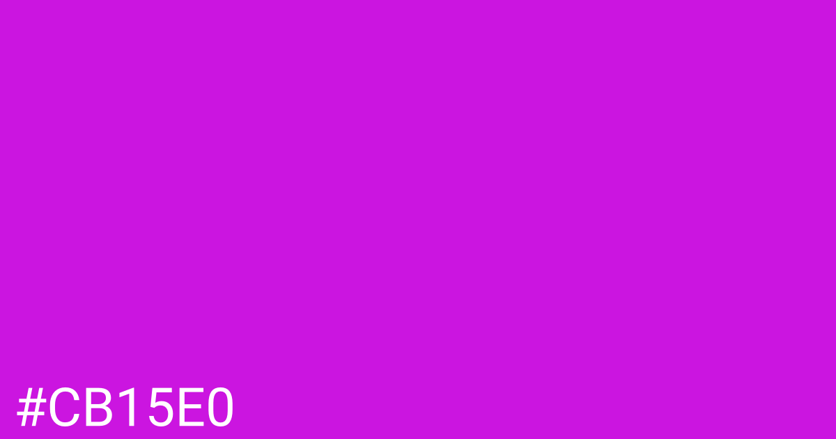 Hex color #cb15e0 graphic