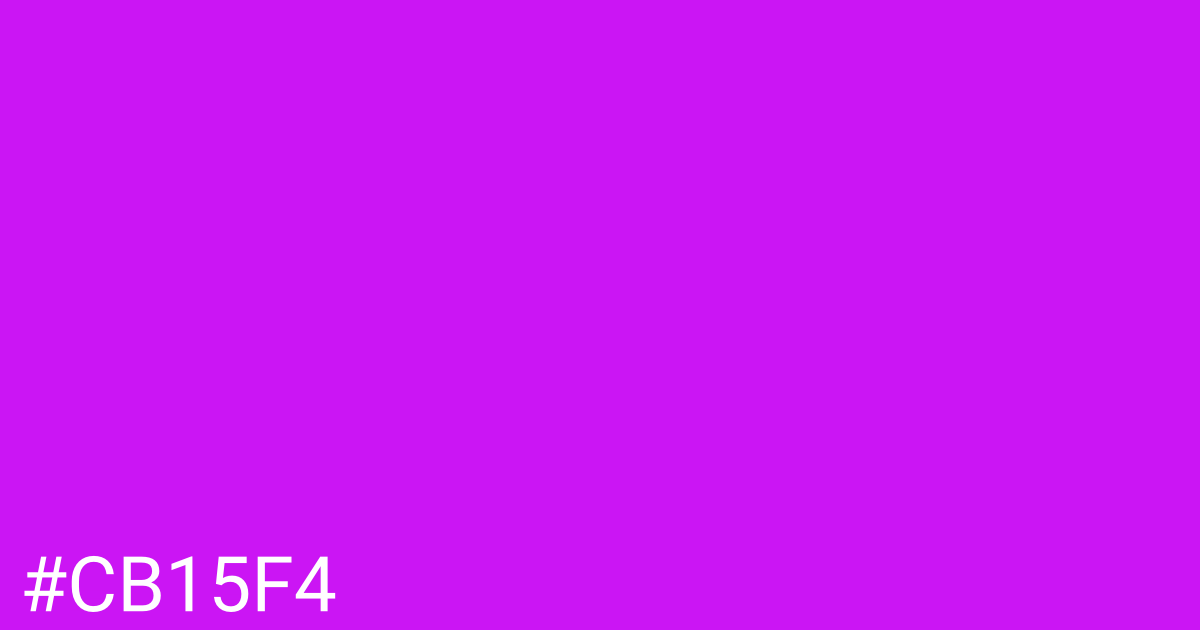 Hex color #cb15f4 graphic