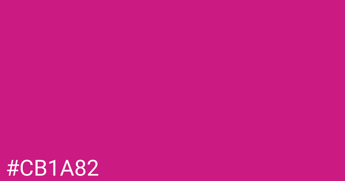 Hex color #cb1a82 graphic