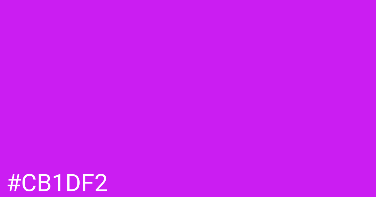 Hex color #cb1df2 graphic