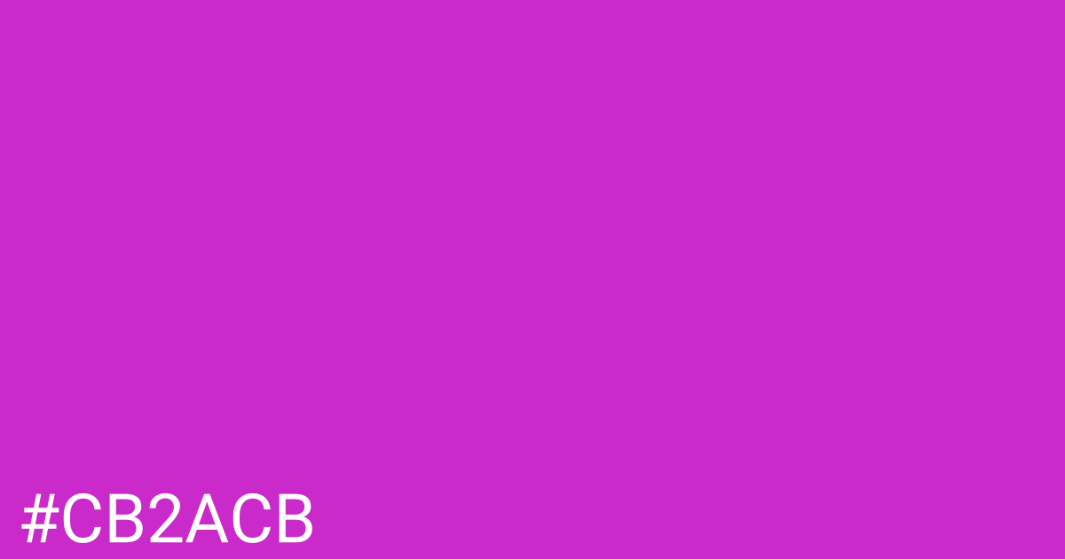 Hex color #cb2acb graphic