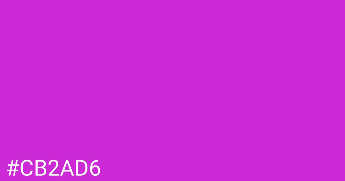 Hex color #cb2ad6 graphic