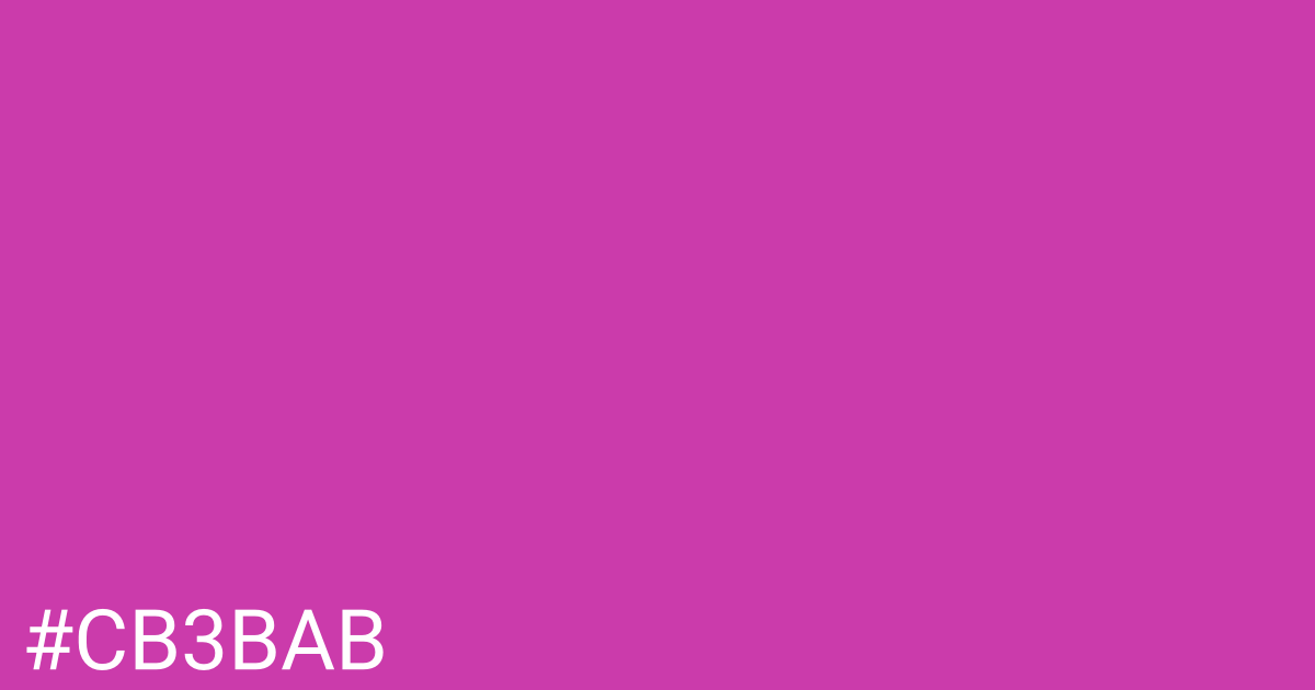 Hex color #cb3bab graphic