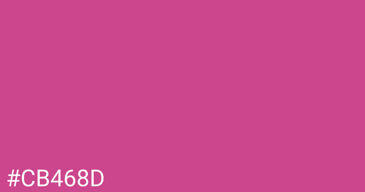 Hex color #cb468d graphic