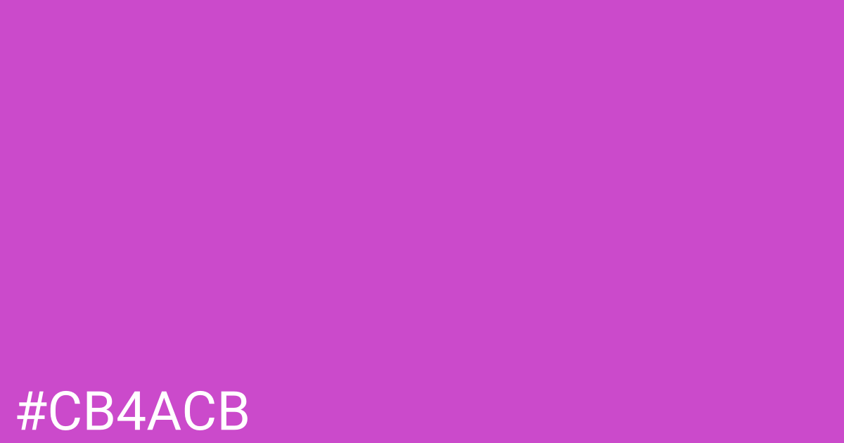 Hex color #cb4acb graphic