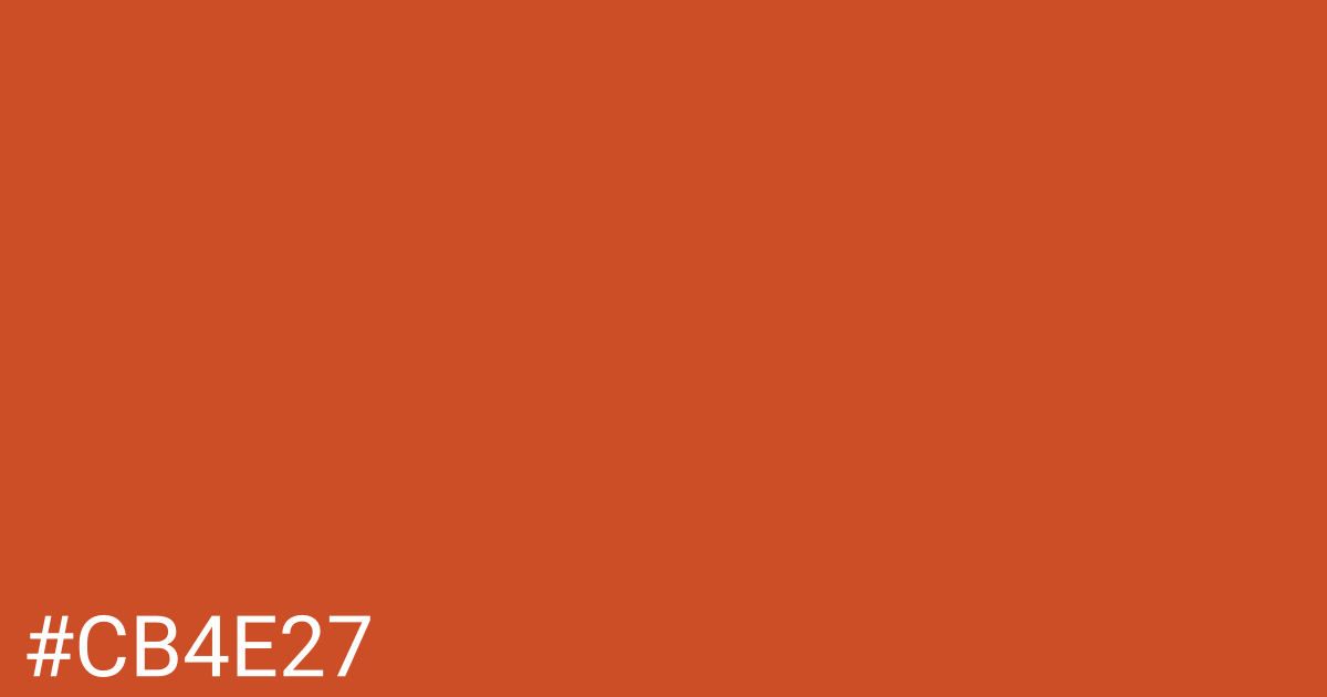 Hex color #cb4e27 graphic
