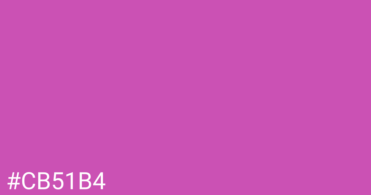 Hex color #cb51b4 graphic