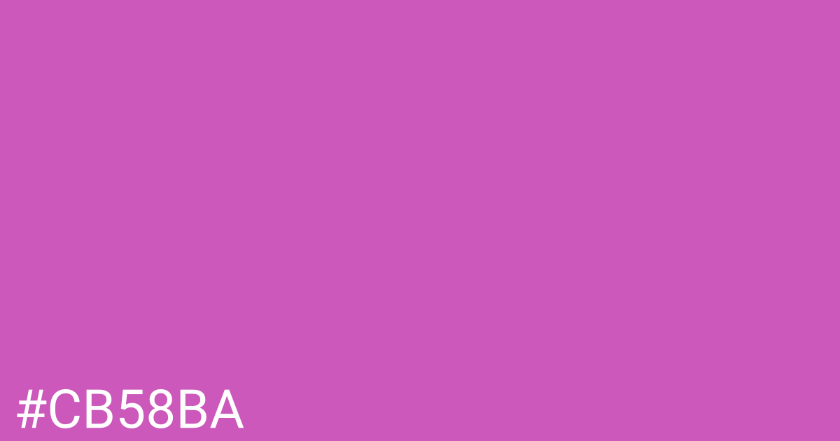 Hex color #cb58ba graphic
