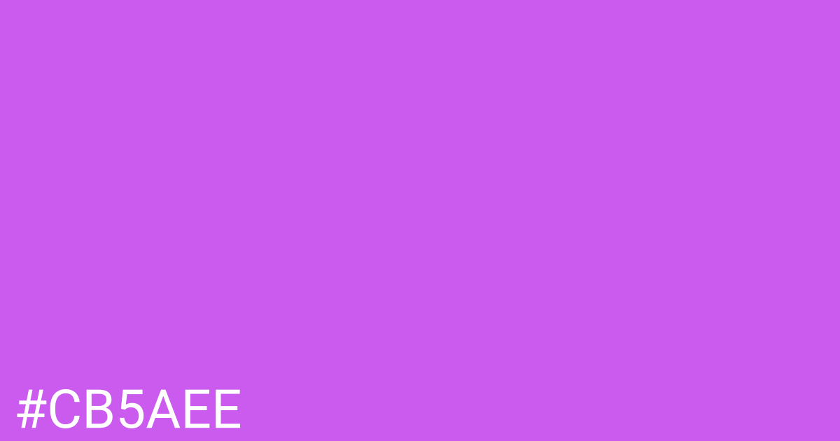 Hex color #cb5aee graphic
