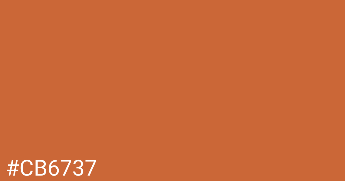 Hex color #cb6737 graphic