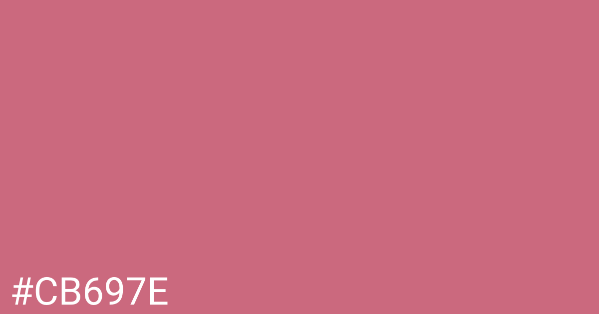 Hex color #cb697e graphic
