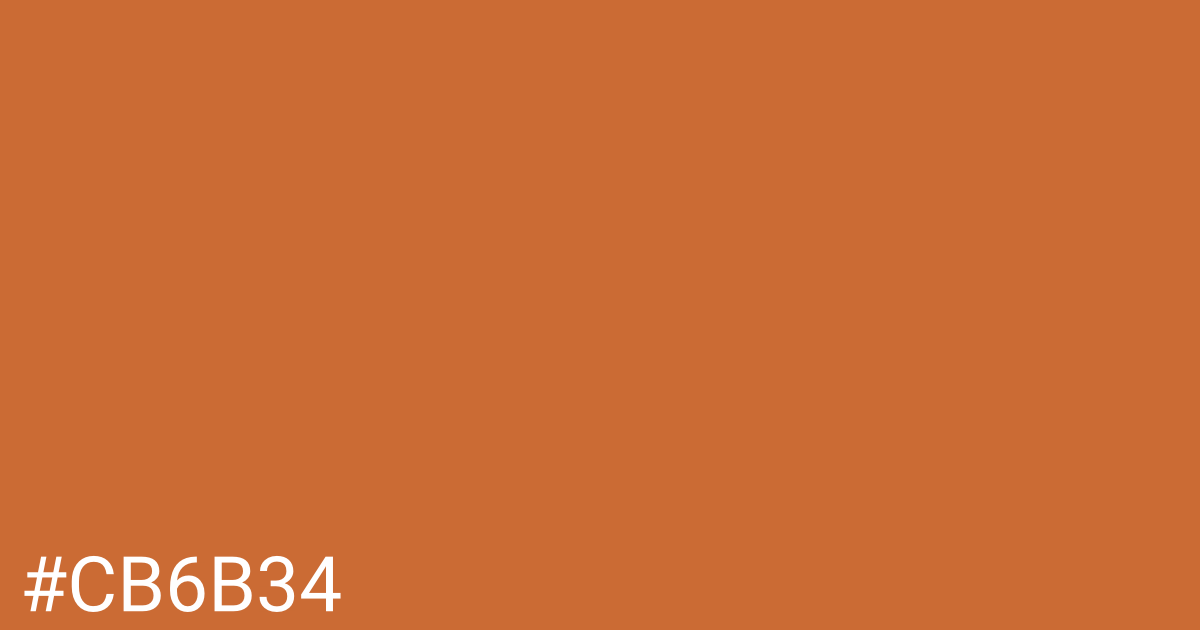 Hex color #cb6b34 graphic