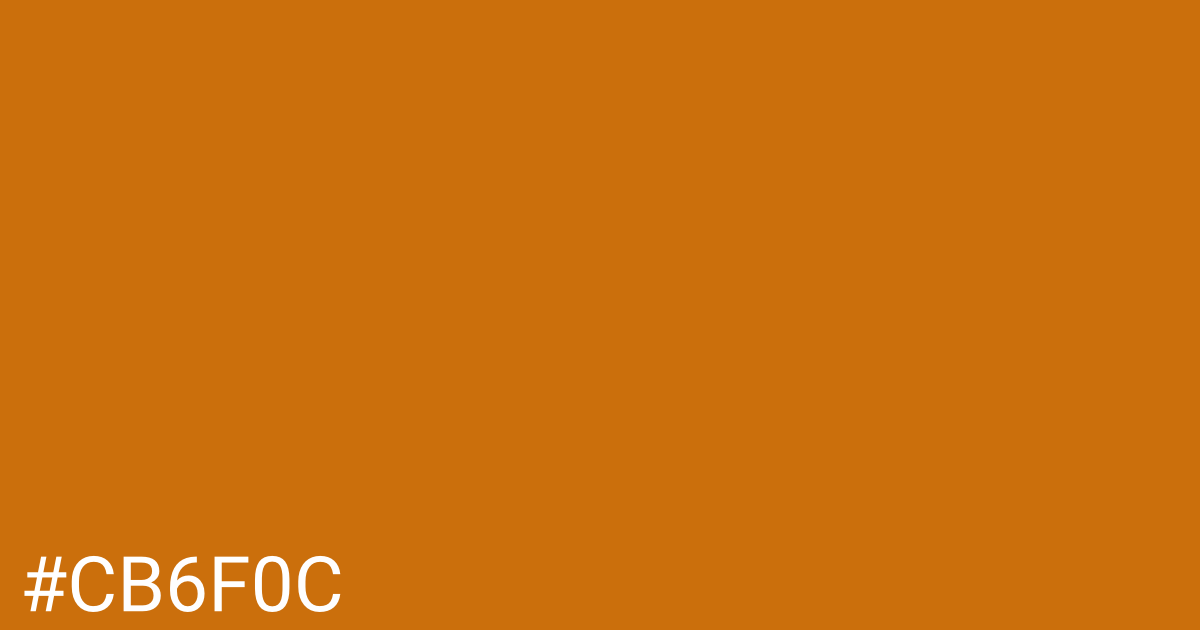 Hex color #cb6f0c graphic