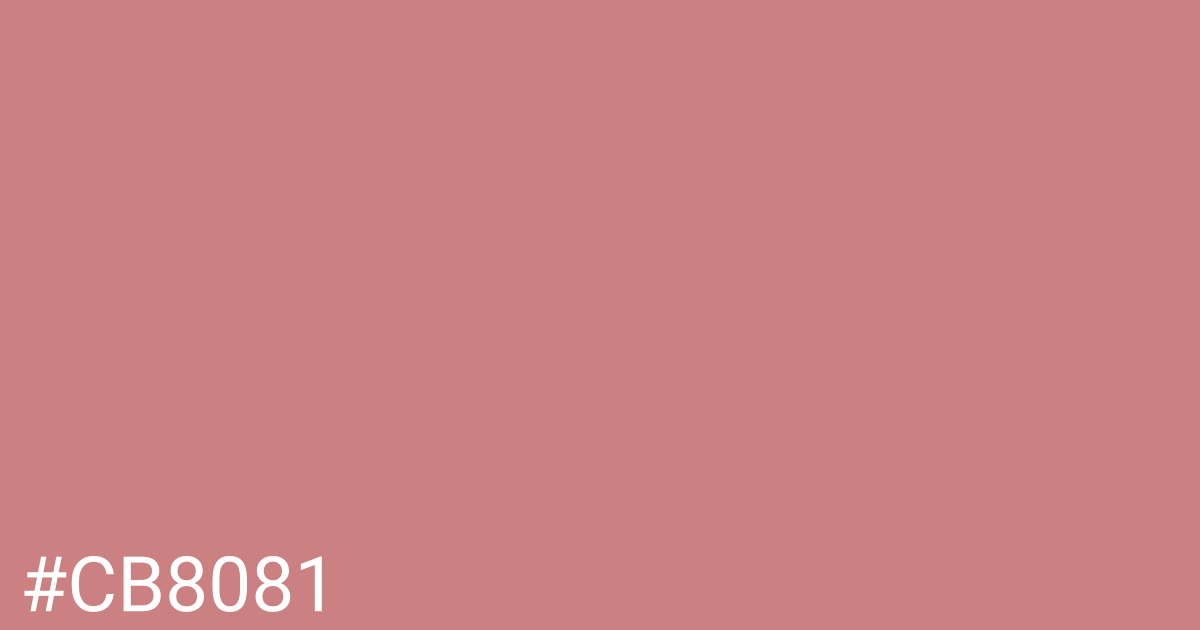 Hex color #cb8081 graphic