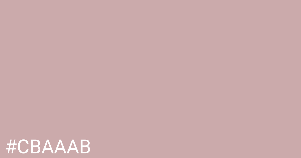 Hex color #cbaaab graphic