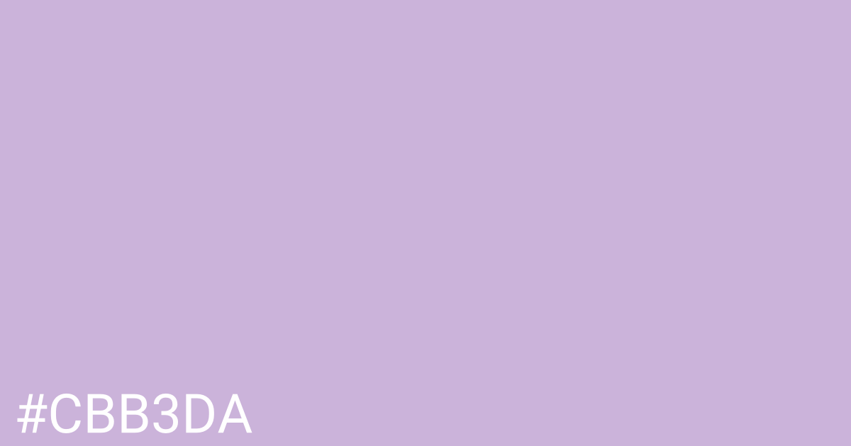 Hex color #cbb3da graphic