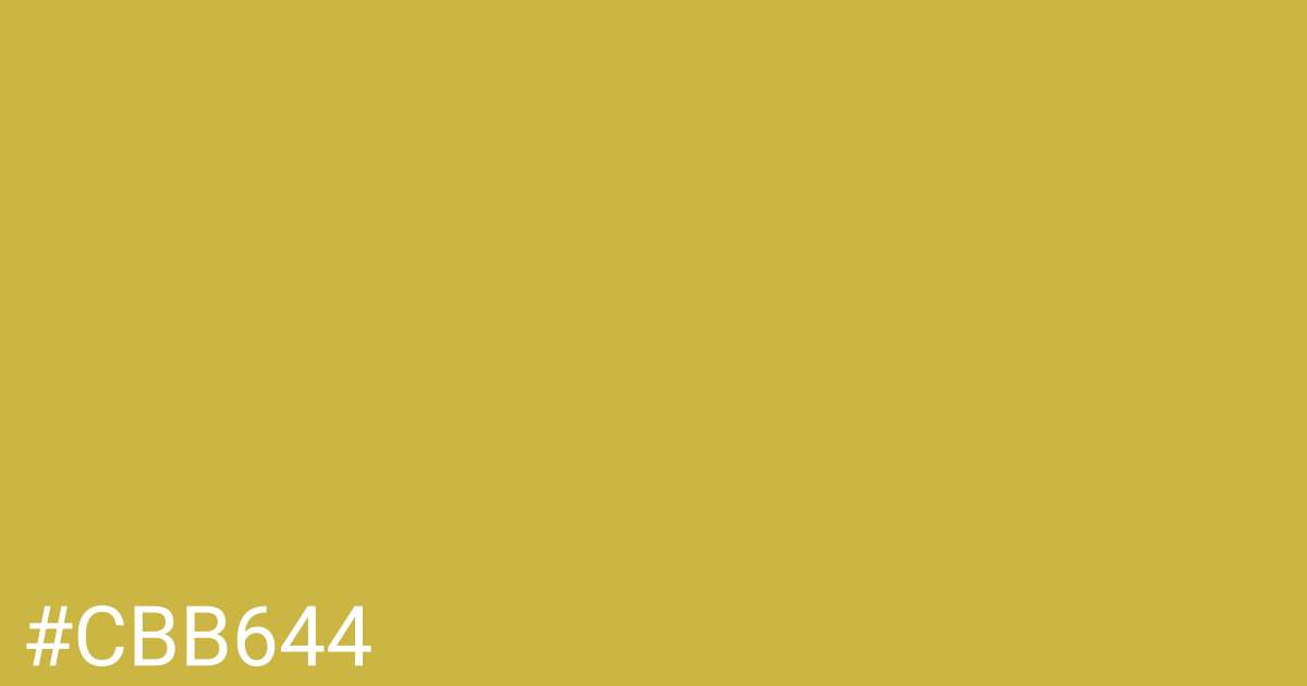 Hex color #cbb644 graphic