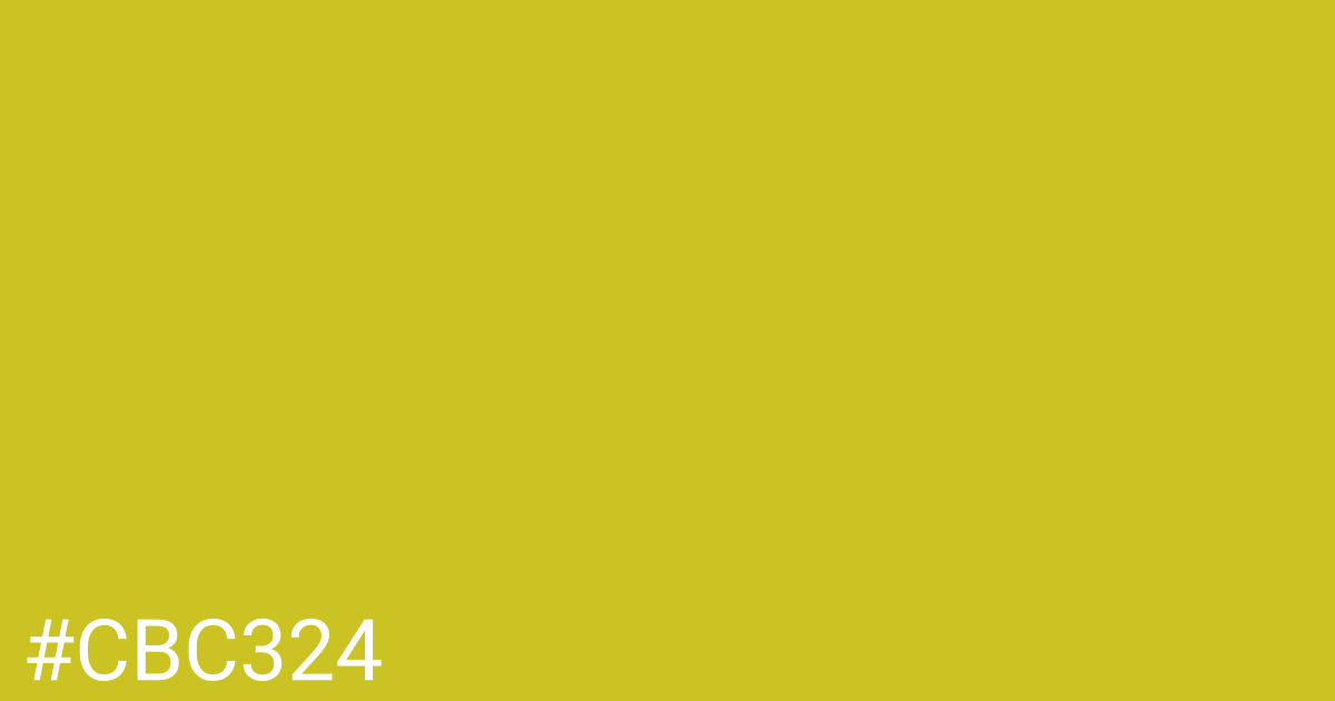 Hex color #cbc324 graphic