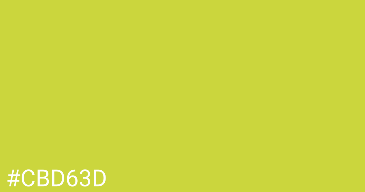 Hex color #cbd63d graphic