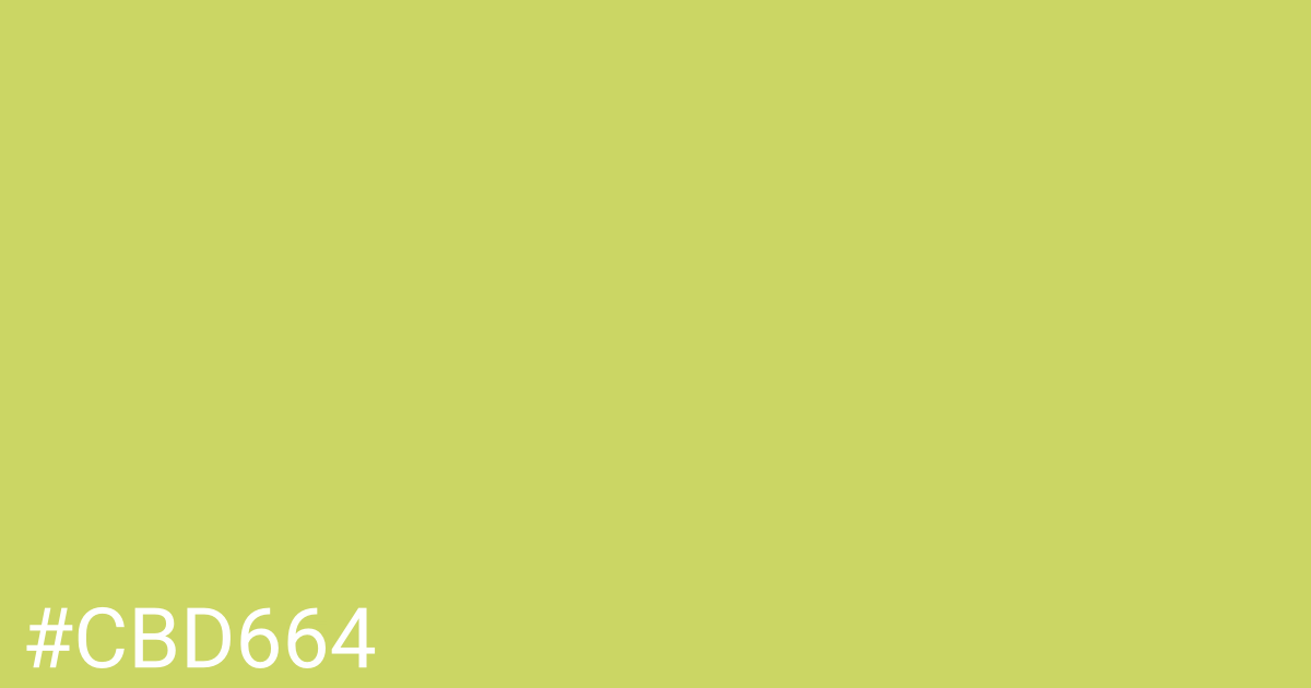 Hex color #cbd664 graphic