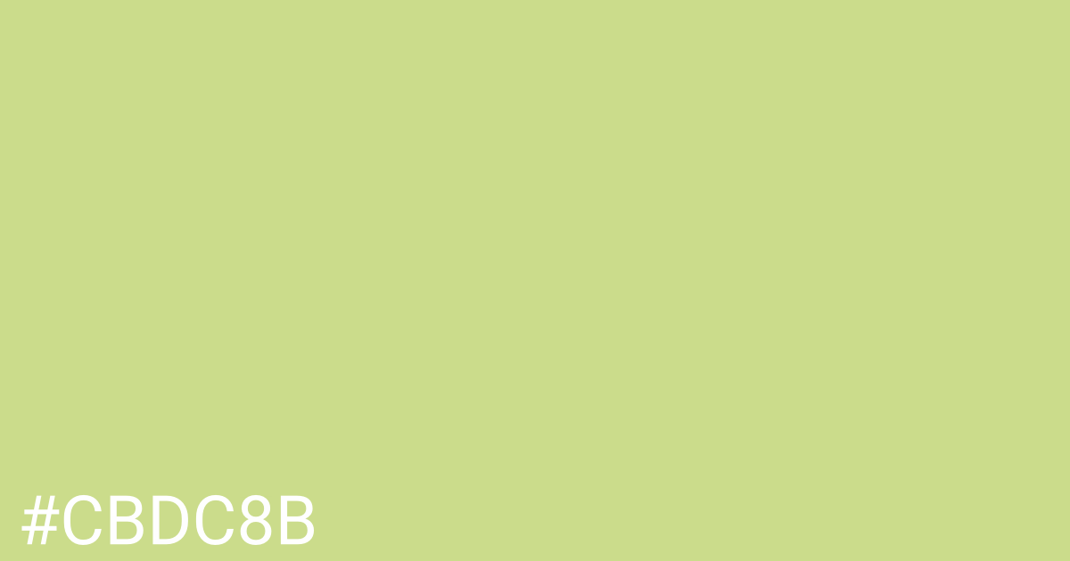 Hex color #cbdc8b graphic