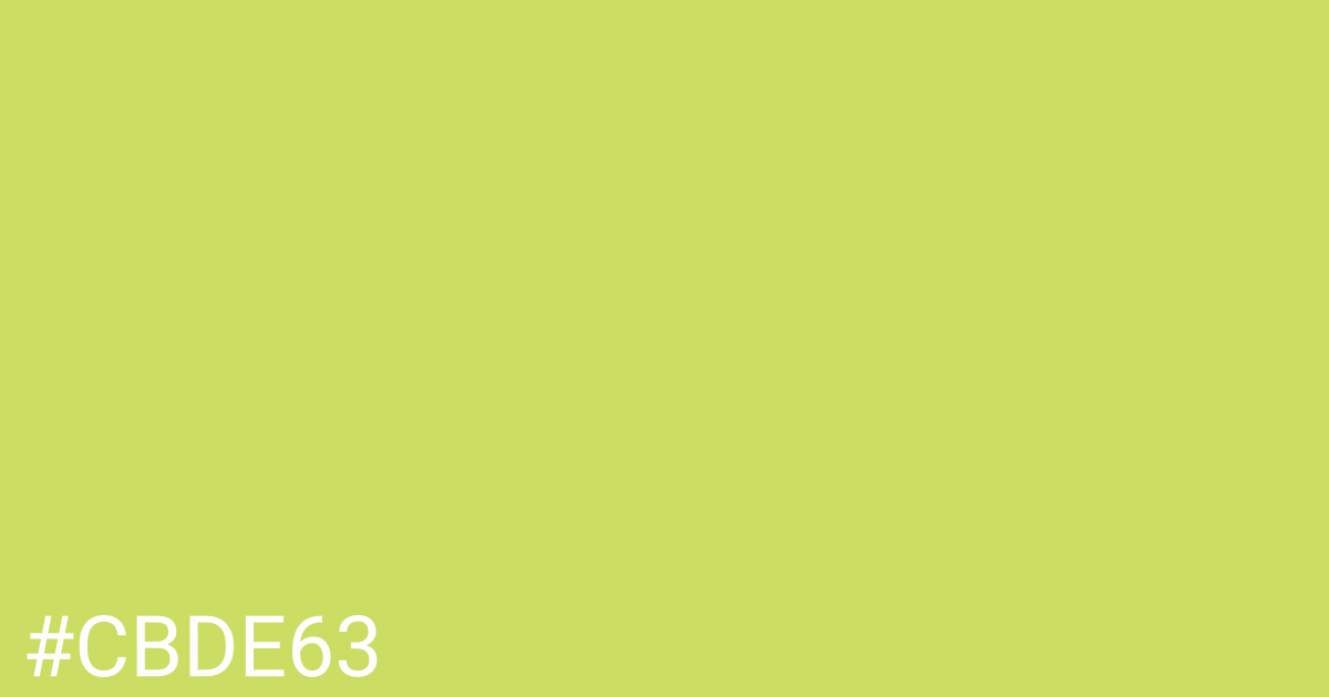 Hex color #cbde63 graphic