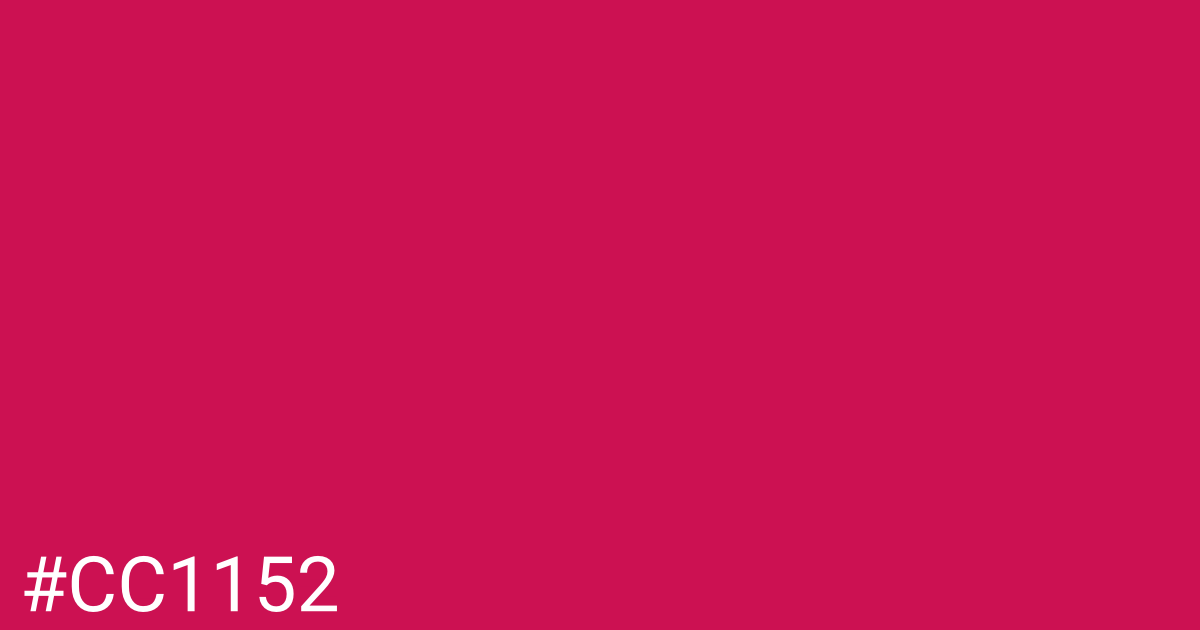 Hex color #cc1152 graphic