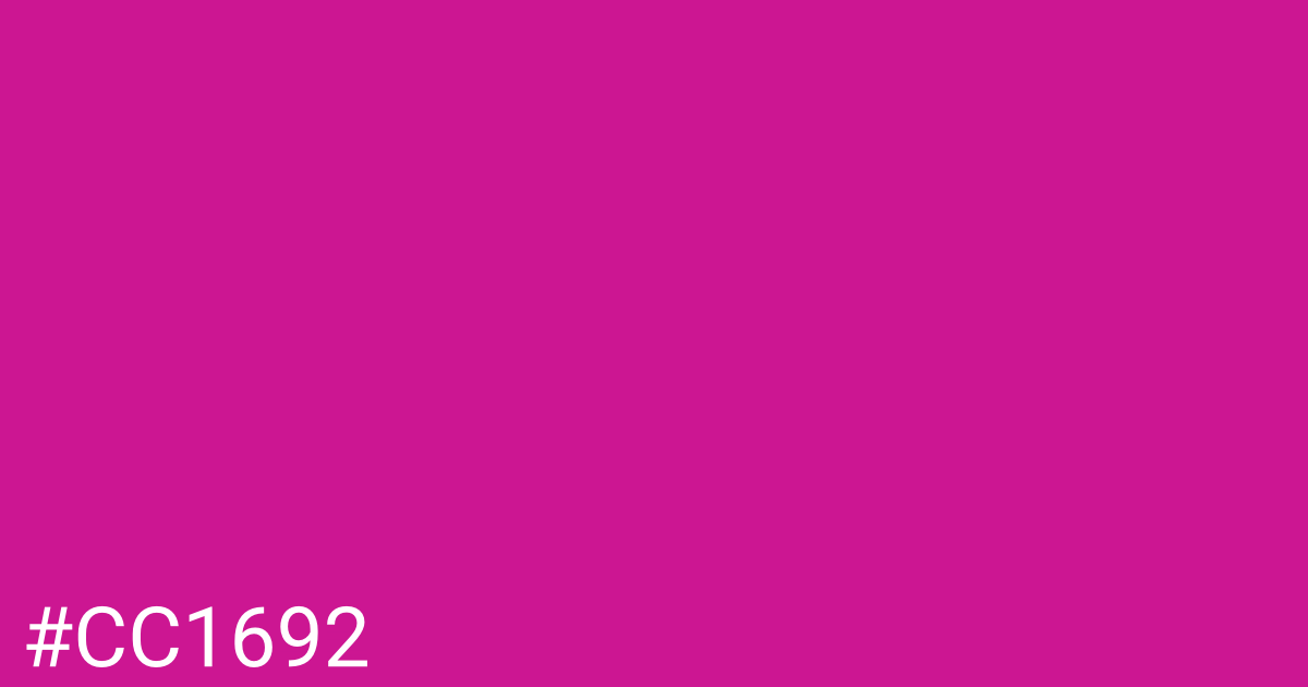 Hex color #cc1692 graphic