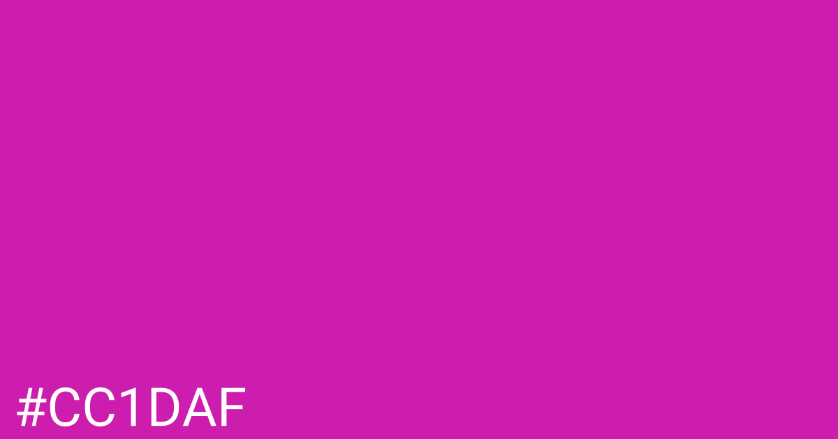 Hex color #cc1daf graphic