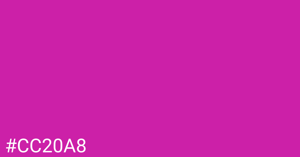 Hex color #cc20a8 graphic